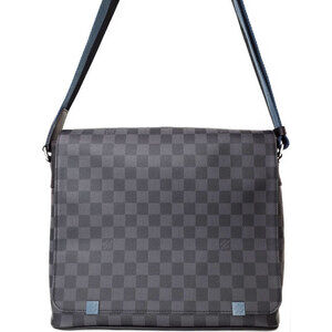 Louis Vuitton Damier Graphite Black District NM Shoulder Bag